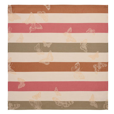 Serwetka bawełniana Le Jacquard Français Bal Des Papillons Pink