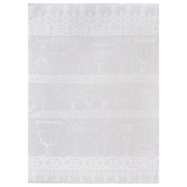 Ściereczka do polerowania szkła Le Jacquard Français Cristal White
