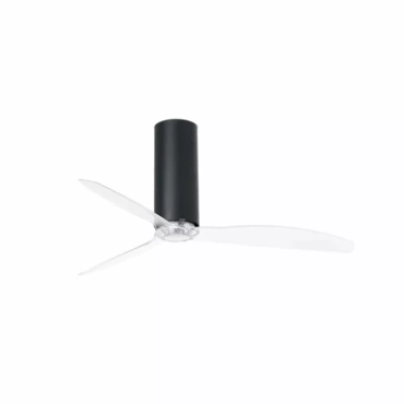 Wentylator sufitowy Faro Barcelona Tube Fan M Matt black/transparent DC