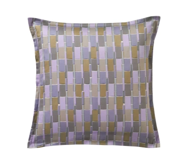 Poszewka satynowa Blanc Des Vosges Mix & Match Niebieska