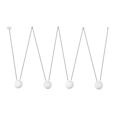 Lampa wisząca Faro Barcelona Mine PC Space 4L White