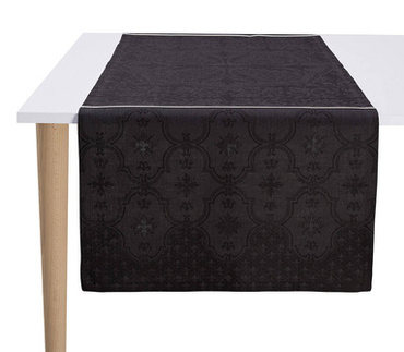 Bieżnik żakardowy Le Jacquard Français Armoiries Black