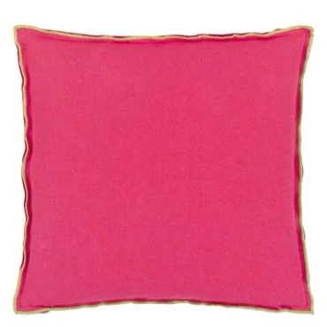 Poduszka dekoracyjna Designers Guild Brera Lino Cerise & Grass