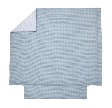 Poszwa perkalowa Blanc Des Vosges Dandy Niebieska