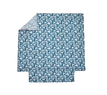 Poszwa perkalowa Blanc Des Vosges Craft Niebieska