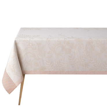 Obrus bawełniany Le Jacquard Français Jardin d'Eden Beige
