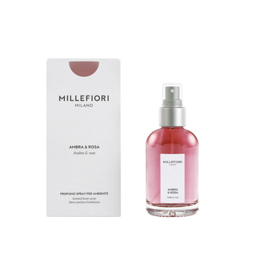 Spray do pomieszczeń 150 ml Millefiori Milano Ambra & Rosa
