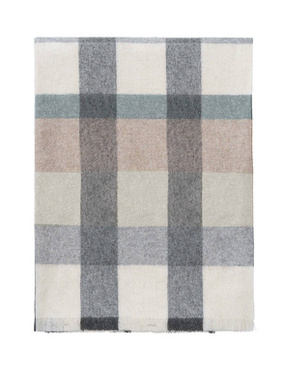 Pled wełniany Elvang Intersection Green White Grey