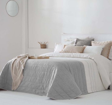 Narzuta żakardowa Antilo Zia Gris