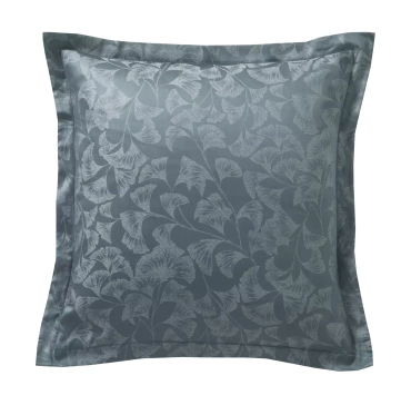 Poszewka żakardowa Blanc Des Vosges Gingko Zielona