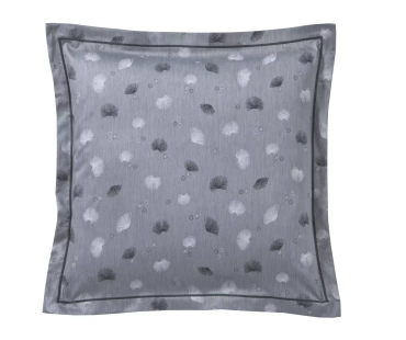 Poszewka żakardowa Blanc Des Vosges Kyoto Grafitowa