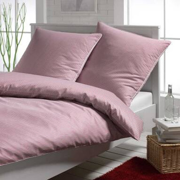 Poszewka satynowa Elegante Hamburger Streifen Bordeaux v2