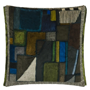 Poduszka dekoracyjna Designers Guild Raku Patchwork Chocolate