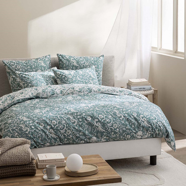 Pościel perkalowa Designers Guild Kawana Celadon