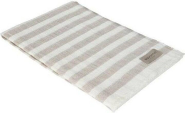 Pled lniany Eskimo Provence Streifen Beige