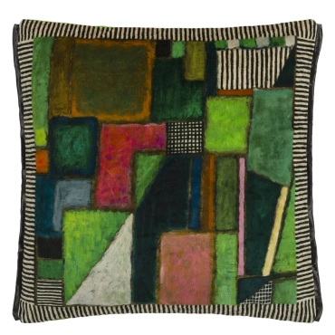 Poduszka dekoracyjna Designers Guild Raku Patchwork Emerald