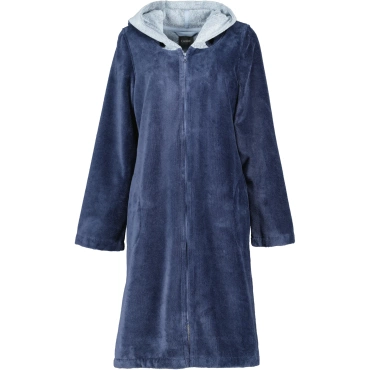 Szlafrok damski Cawo Zipper Hooded Sea