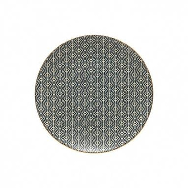 Talerz płytki Costa Nova Augusta  Diamond Wave Gold 27 cm