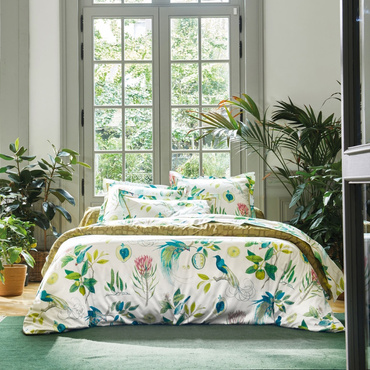 Pościel satynowa Sanderson Paradesia Ocre 