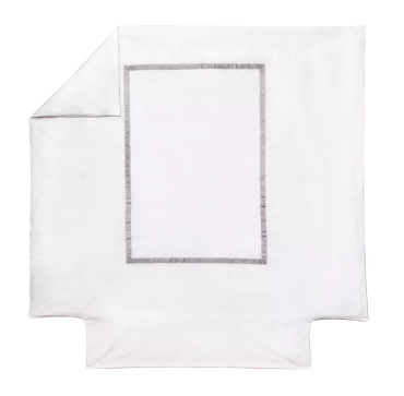 Poszwa perkalowa Blanc Des Vosges Egerie Szara