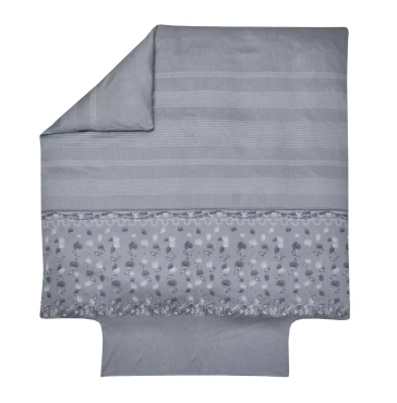 Poszwa żakardowa Blanc Des Vosges Kyoto Grafitowa