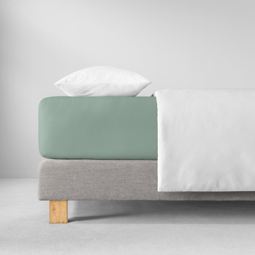 Prześcieradło ze ściągaczem Estella Zwirn Jersey Premium Salbei