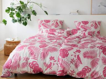 Poszewka satynowa Elegante Color Duo Pink