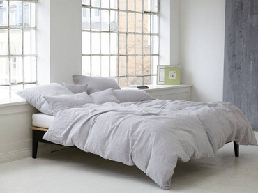 Pościel lniana Elegante Leinen Light Grey