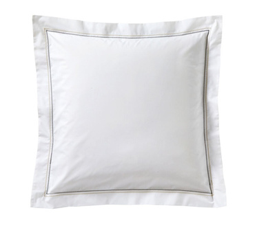 Poszewka perkalowa Blanc Des Vosges Souvenirs Szara