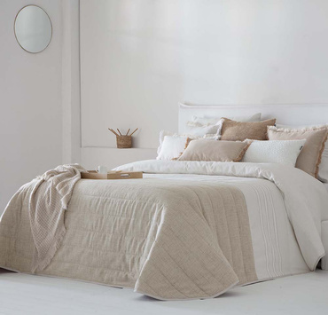 Narzuta żakardowa Antilo Zia Beige