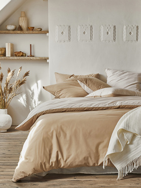 Pościel bawełniana Essix Bons Jours Sable/Creme