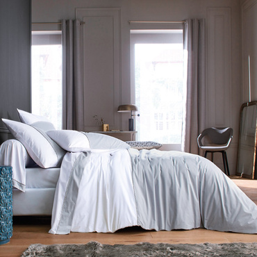 Pościel perkalowa Blanc Des Vosges Loft Platynowa