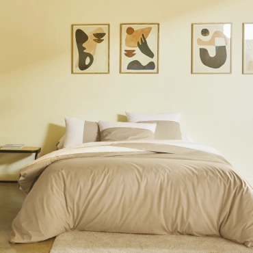 Pościel perkalowa Blanc Des Vosges Duo Beżowa