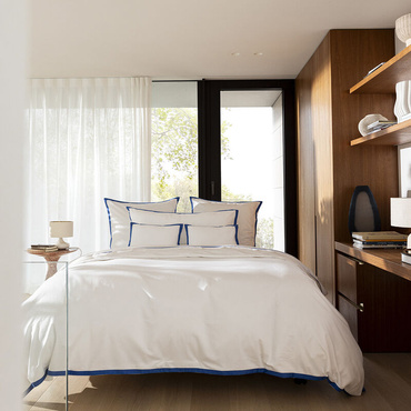 Pościel satynowa Le Jacquard Français Apparat Blue