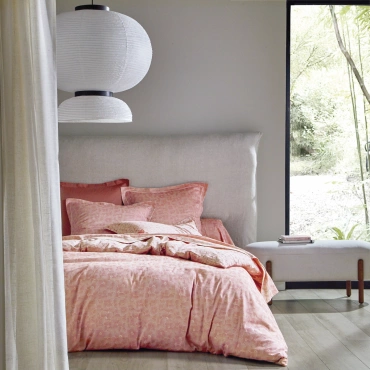 Pościel żakardowa Blanc Des Vosges Arcangues Różowa