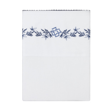 Prześcieradło satynowe Alexandre Turpault Mirabeau Blue