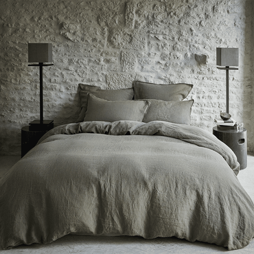 Pościel lniana Alexandre Turpault Nouvelle Vague Khaki