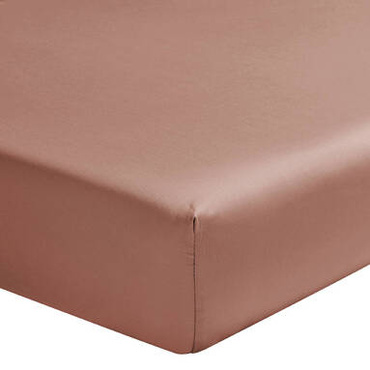 Prześcieradło satynowe ze ściągaczem Alexandre Turpault Teophile Terracotta