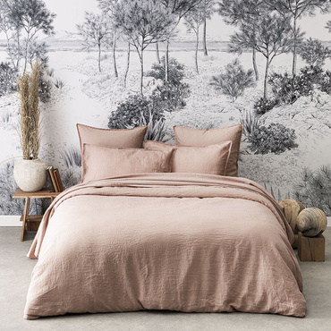 Pościel lniana Alexandre Turpault Nouvelle Vague Beige Pink