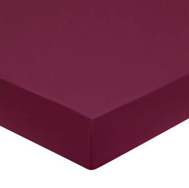 Prześcieradło bawełniane ze ściągaczem Blanc Des Vosges UNI Bordowe OSTATNIE SZTUKI
