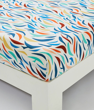 Prześcieradło perkalowe ze ściągaczem Sylvie Thiriez Figureolles