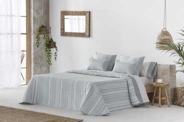 Narzuta żakardowa JVR Tejidos Soller Turquesa