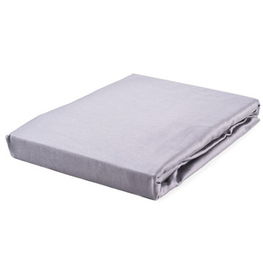 Prześcieradło satynowe ze ściągaczem Basic Szare