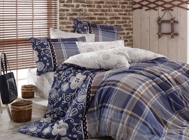 Pościel satynowa Hobby Mona Blue