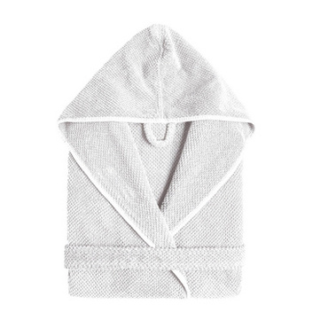 Szlafrok Graccioza Bee Waffle Hooded White Ostatnie Sztuki