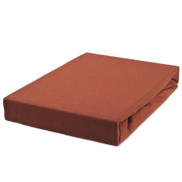 Prześcieradło Jersey ze ściągaczem Basic Cynamonowe OSTATNIE SZTUKI