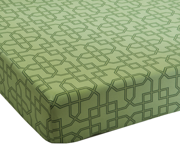 Prześcieradło satynowe ze ściągaczem Sanderson Paradesia Emeraude