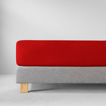 Prześcieradło ze ściągaczem Estella Jersey-Stretch Purpur