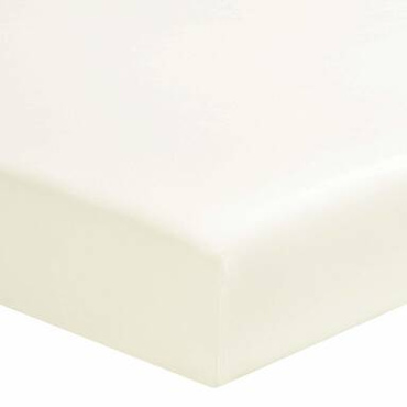 Prześcieradło satynowe ze ściągaczem Designers Guild Noho White