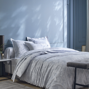 Pościel satynowa Blanc Des Vosges Hesperide Porcelanowa